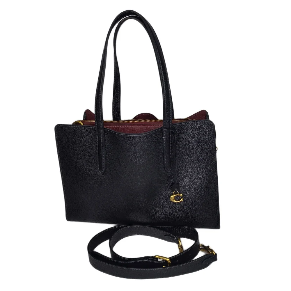 COACH Legacy Large Pebbled Leather Black Carryall 35 - Used/Good Condition - Picture 9 of 16